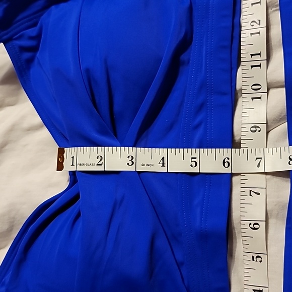 NWT Plus Size Retro Vintage Pin Up High Waisted Ruched twist Front Bikini Swim - Picture 10 of 14